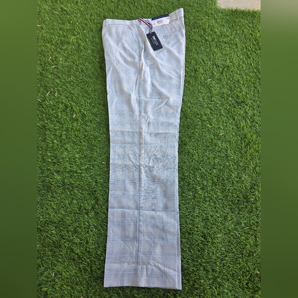 Tommy Hilfiger Other - Tommy Hilfiger Mens ThFlex Dress Pants 38x32 Grey Blue Stretch New $95 Striped